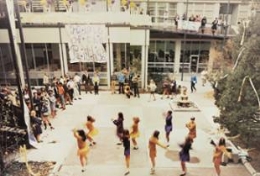 Courtyard rally
